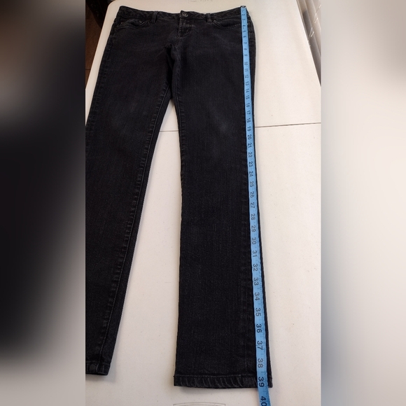 All Saints Spitalfields Women's Black Denim Pipe Skinny Low Rise Jeans Sz 30/32 - Picture 16 of 16